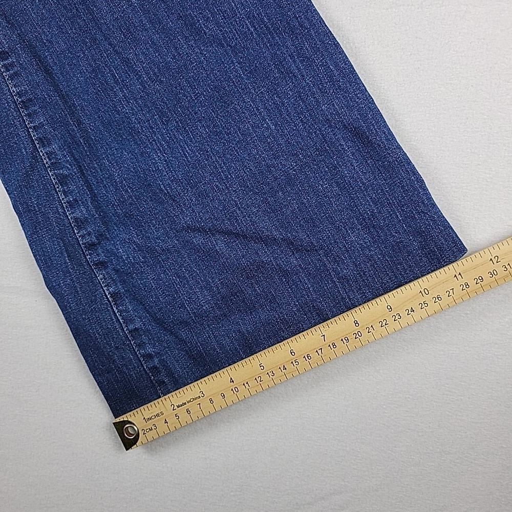 Free People Jayde Sunburst Blue Flare Jeans Women's Size 31 Hemmed READ - Picture 16 of 16